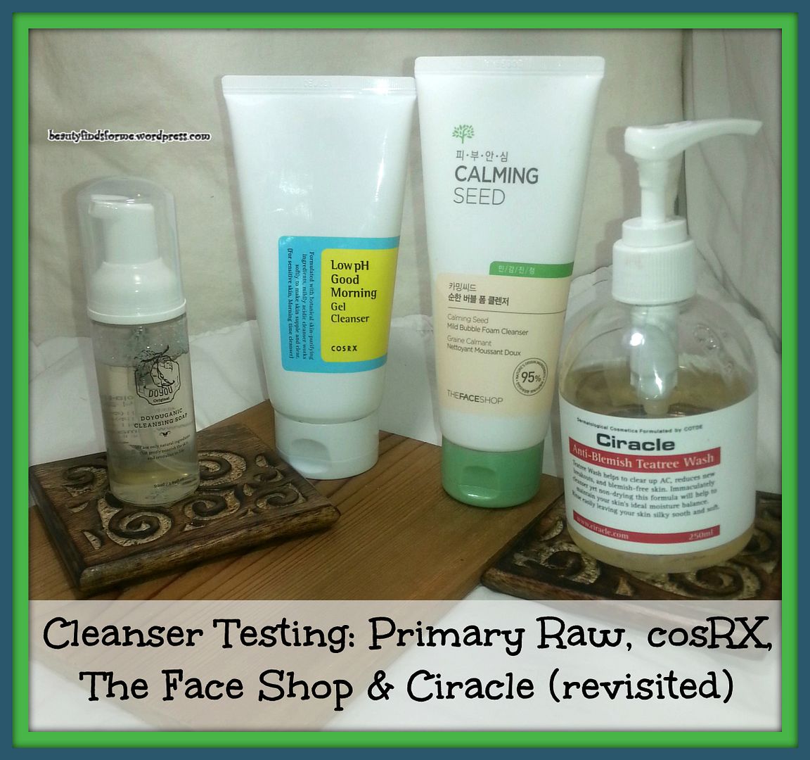 More Cleanser Reviews! cosRX, Primary Raw, The Face Shop plus Ciracle